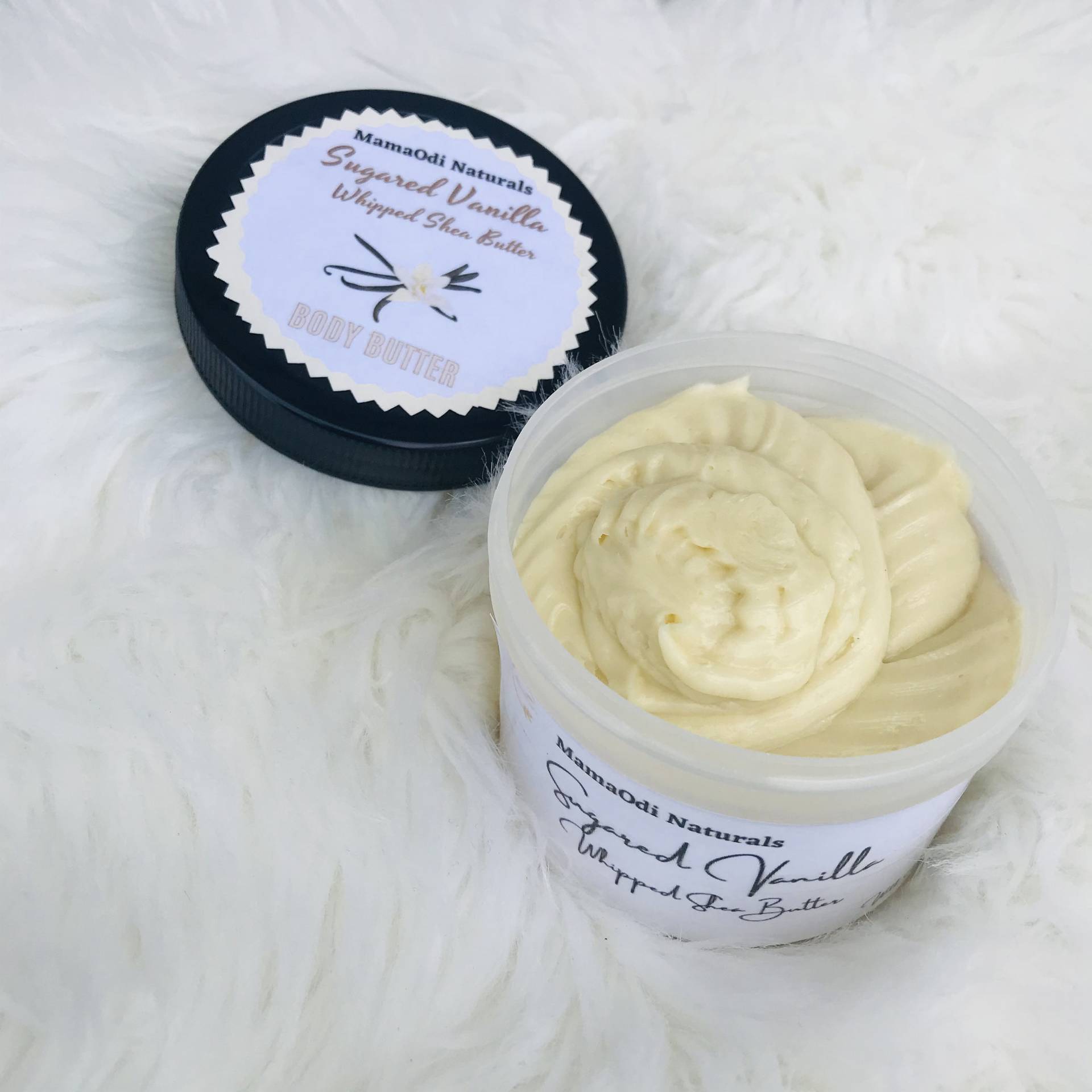 Aufgeschlagene Rohe Sheabutter Gezuckerter Vanilleduft Mit Vanilleextrakt, Hanfsamenöl| Seidige Feuchtigkeitscreme | Geschenkideen von Etsy - MamaOdiNaturals