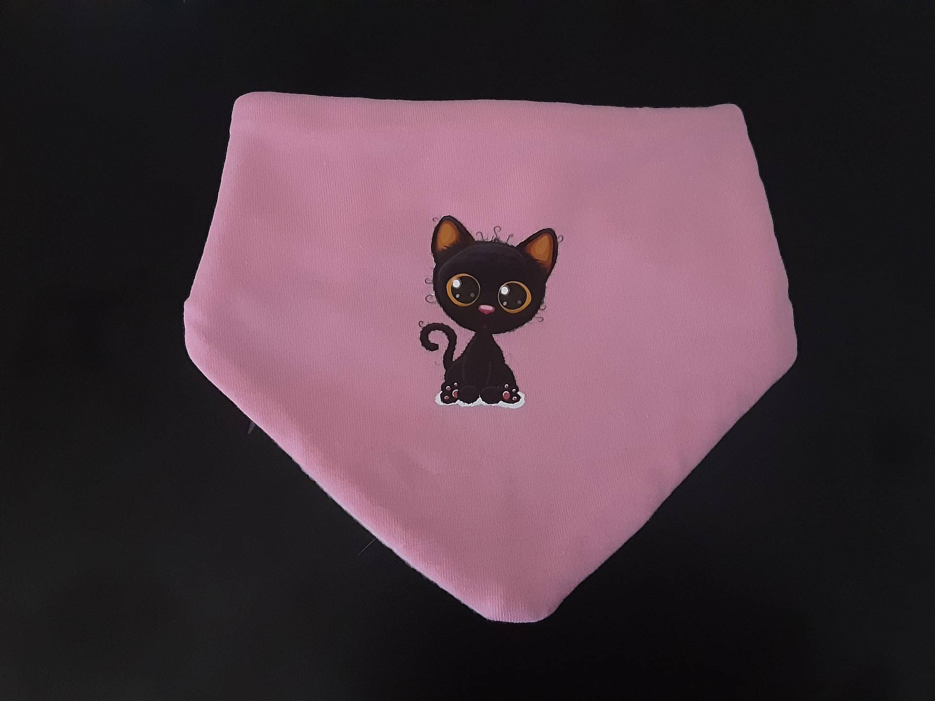 Kinderhalstuch Schwarze Katze von Etsy - Mandyskreativeseite