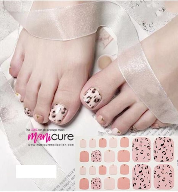 Leopard Pink, Pedicure Echte Nagellackstreifen, Nagellack, Nagelfolien, Aufkleber, Langlebig, Ungiftig von Etsy - ManicureNailPolish