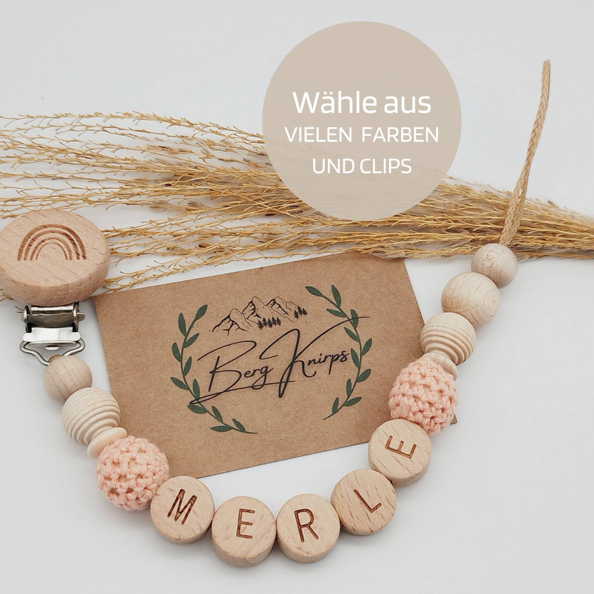 Schnullerkette Mit Namen Für Mädchen Oder Jungen Wähle Aus 16 Farben von Etsy - ManufakturBergKnirps