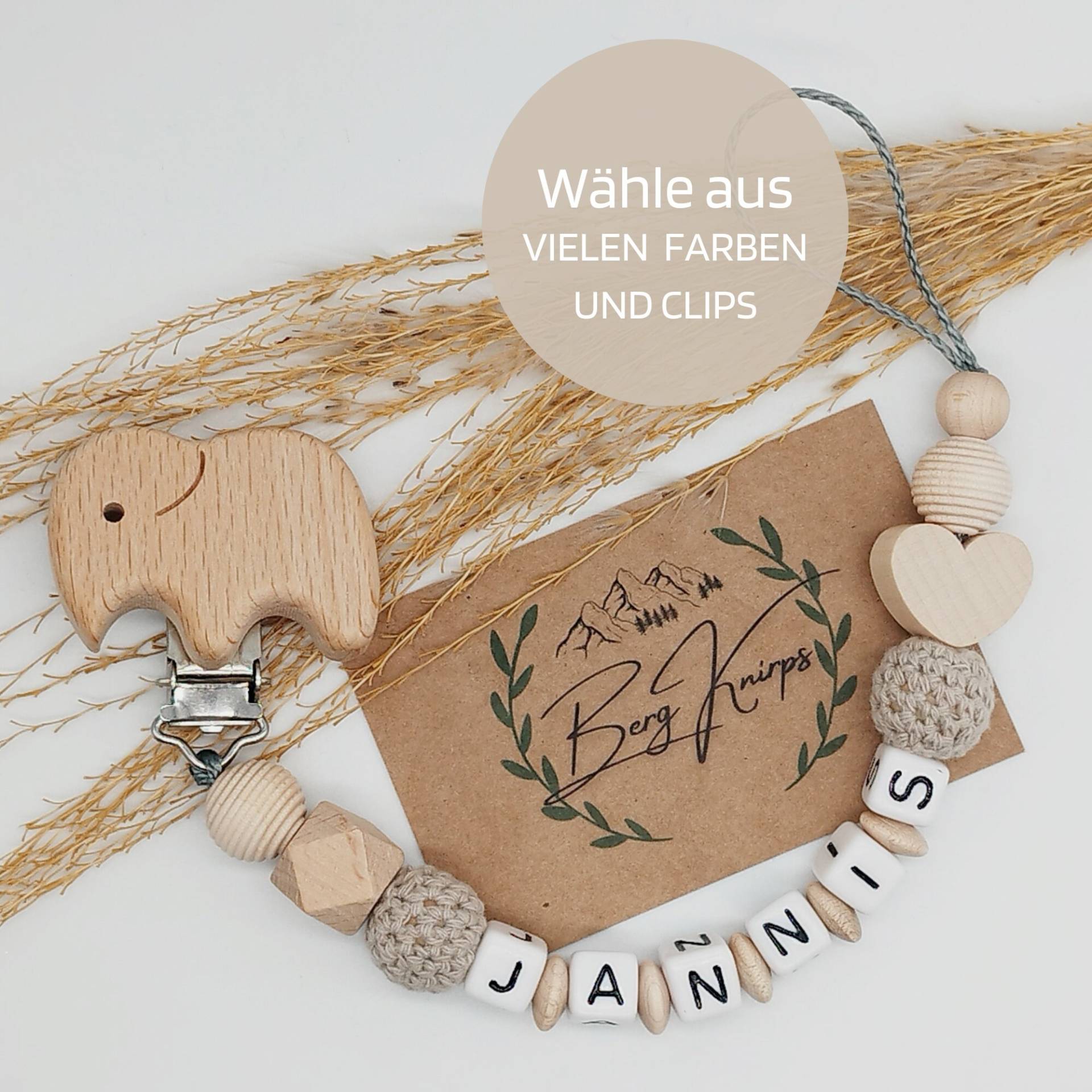 Schnullerkette Personalisiert Jungen Mädchen | Babygeschenk Zur Geburt von Etsy - ManufakturBergKnirps