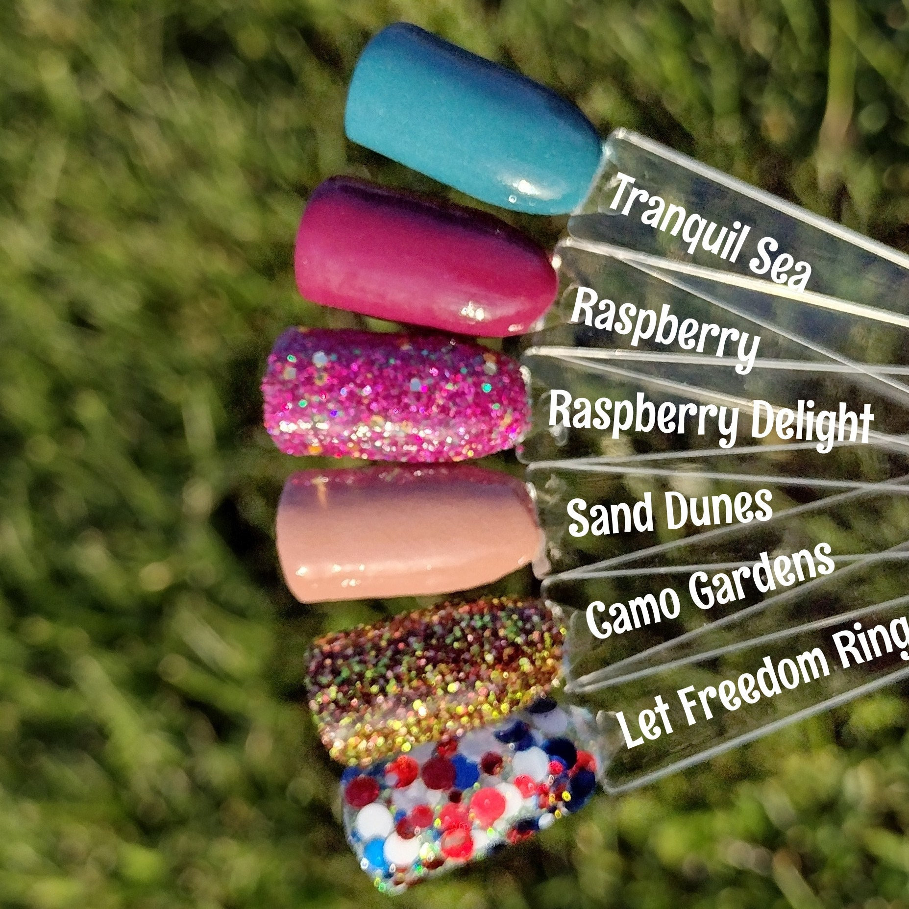 Summer Fun Collection Acryl Nagel Dip Pulver von Etsy - MardiGrasNails