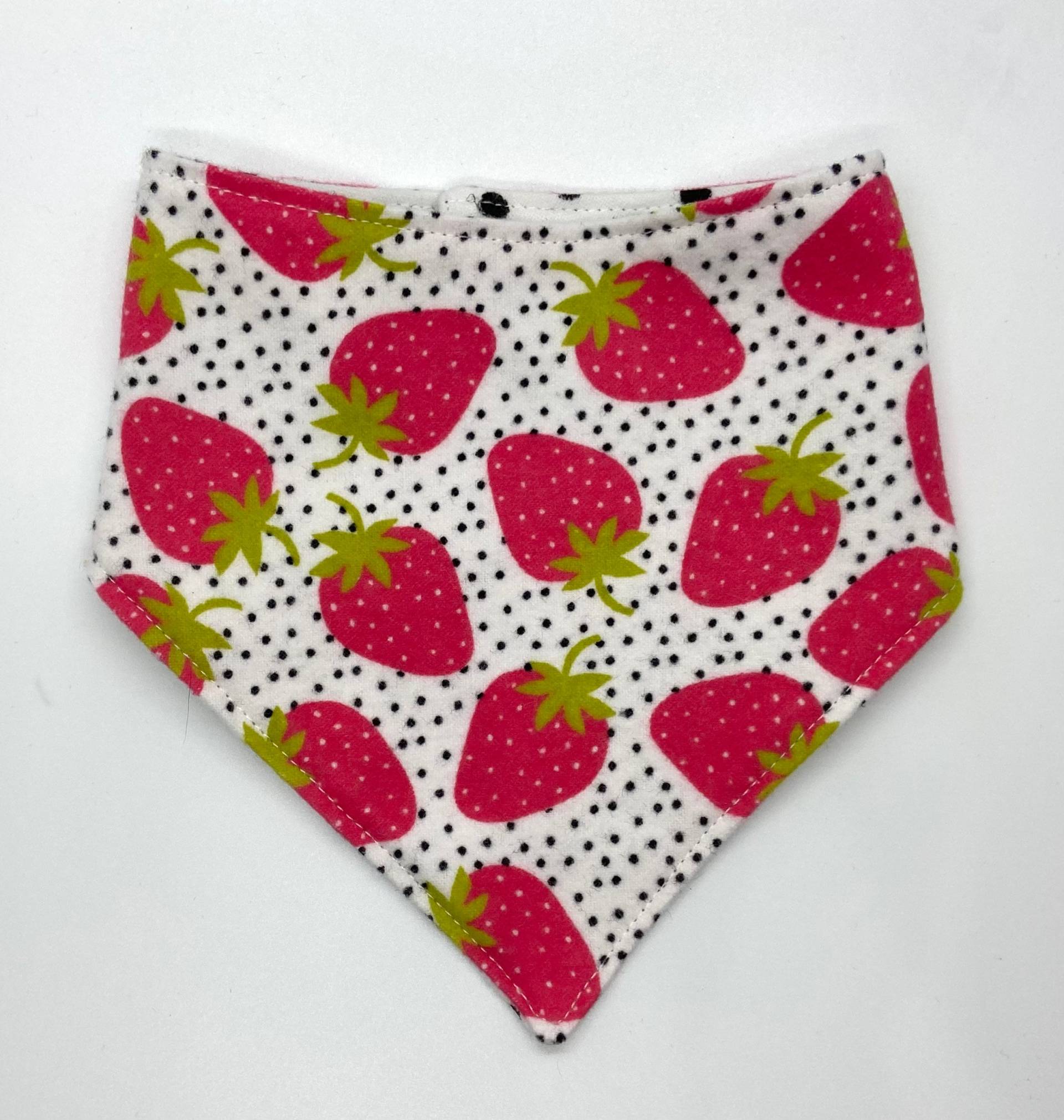 strawberry Flanell Baby Lätzchen von Etsy - MariposaSewShop