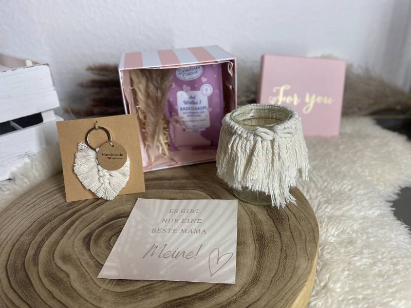 Geschenkbox | Kleines Geschenk Danke Für Mama Freundin Boho Stil Makramee von Etsy - MatalaShop