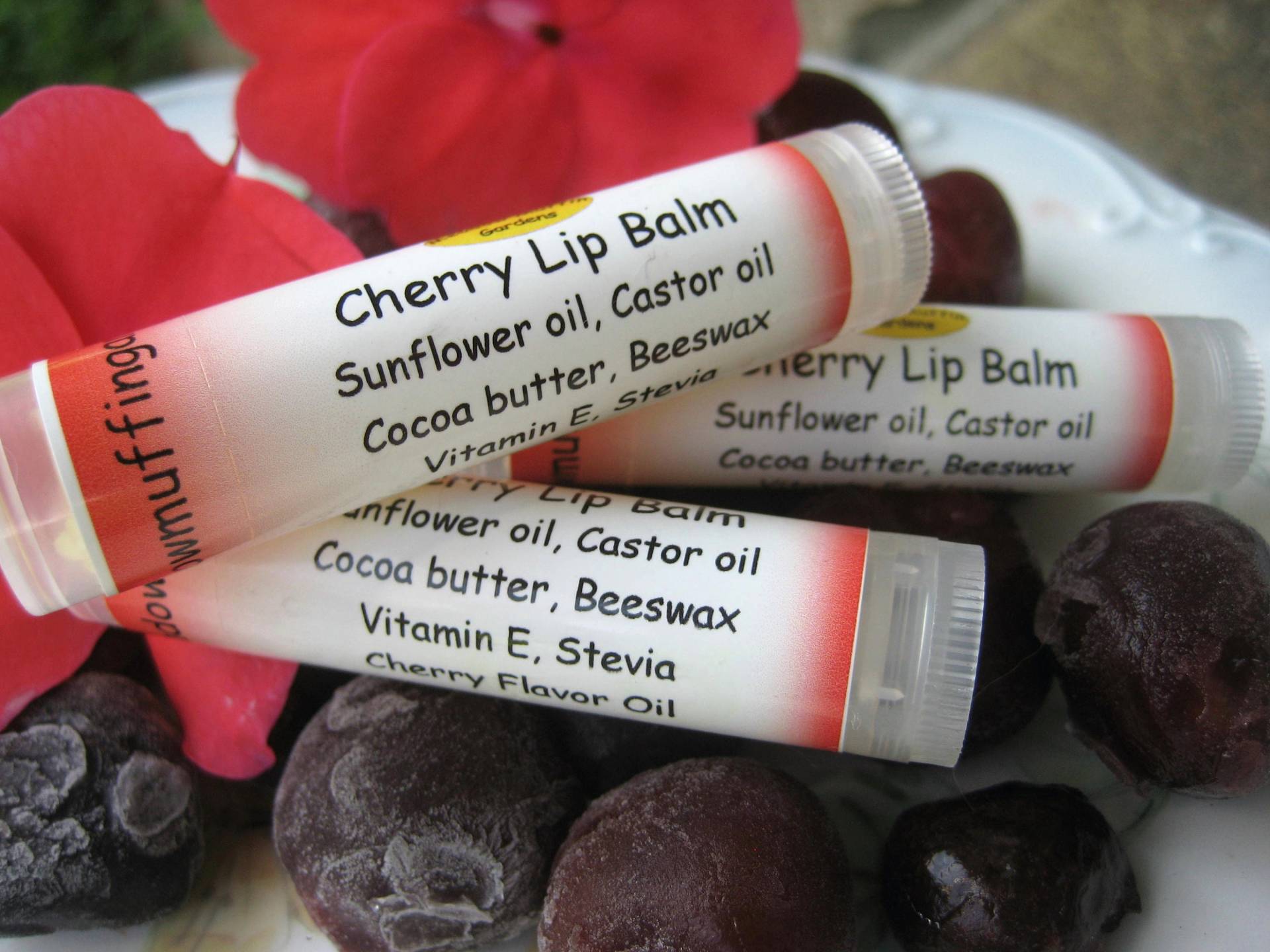 Cherry Lippenbalsam, Tube Cherry Lippenbalsam, Tube von Etsy - MeadowMuffinGardens