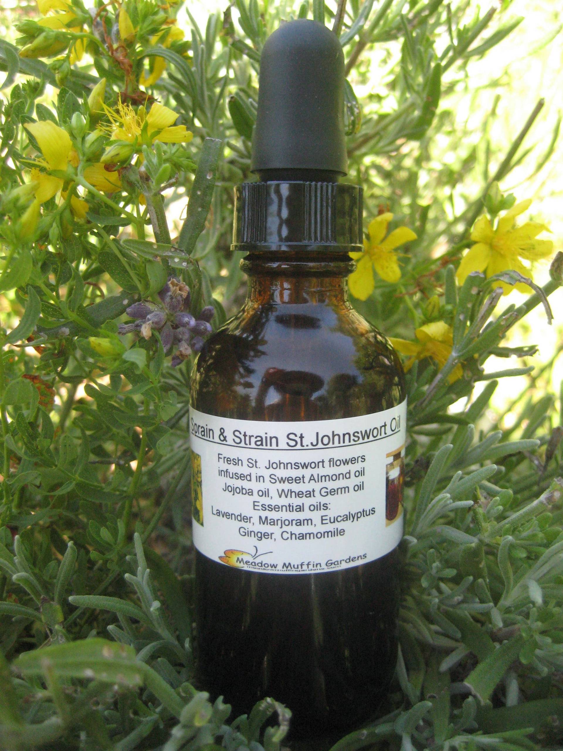 Johanniskraut-Kräuterölmischung, Liniment Rub, Massageöl Oder Zu Einem Balsam Verarbeitet Johanniskraut-Kräuterölmischung, Liniment Rub, Massageöl Oder Zu Einem Balsam Verarbeitet von Etsy - MeadowMuffinGardens