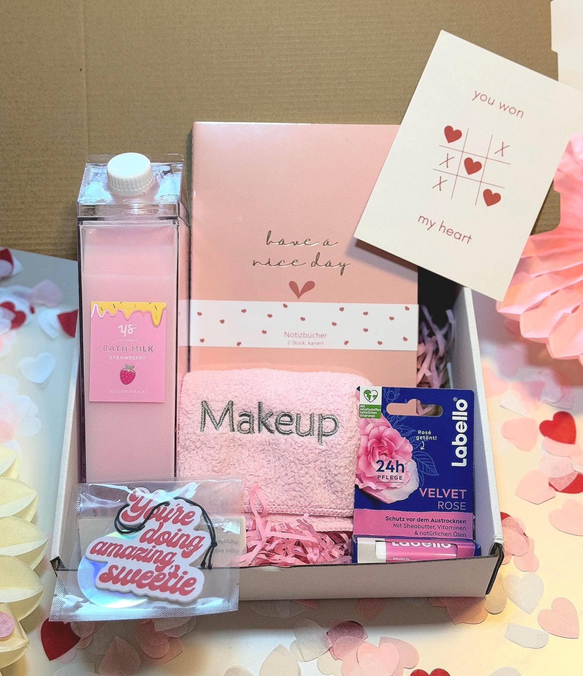 Valentinstag Geschenkbox Freundin Frau Wellness Beauty Liebe Spa Geschenkset Notizbuch Valentinstagskarte Giftbox Entspannen Girlfriend von Etsy - MellowsBoxDE