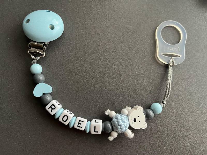 Schnullerkette, Schnullerkette Mit Namen, Personalisiert von Etsy - MellysBabykreationen