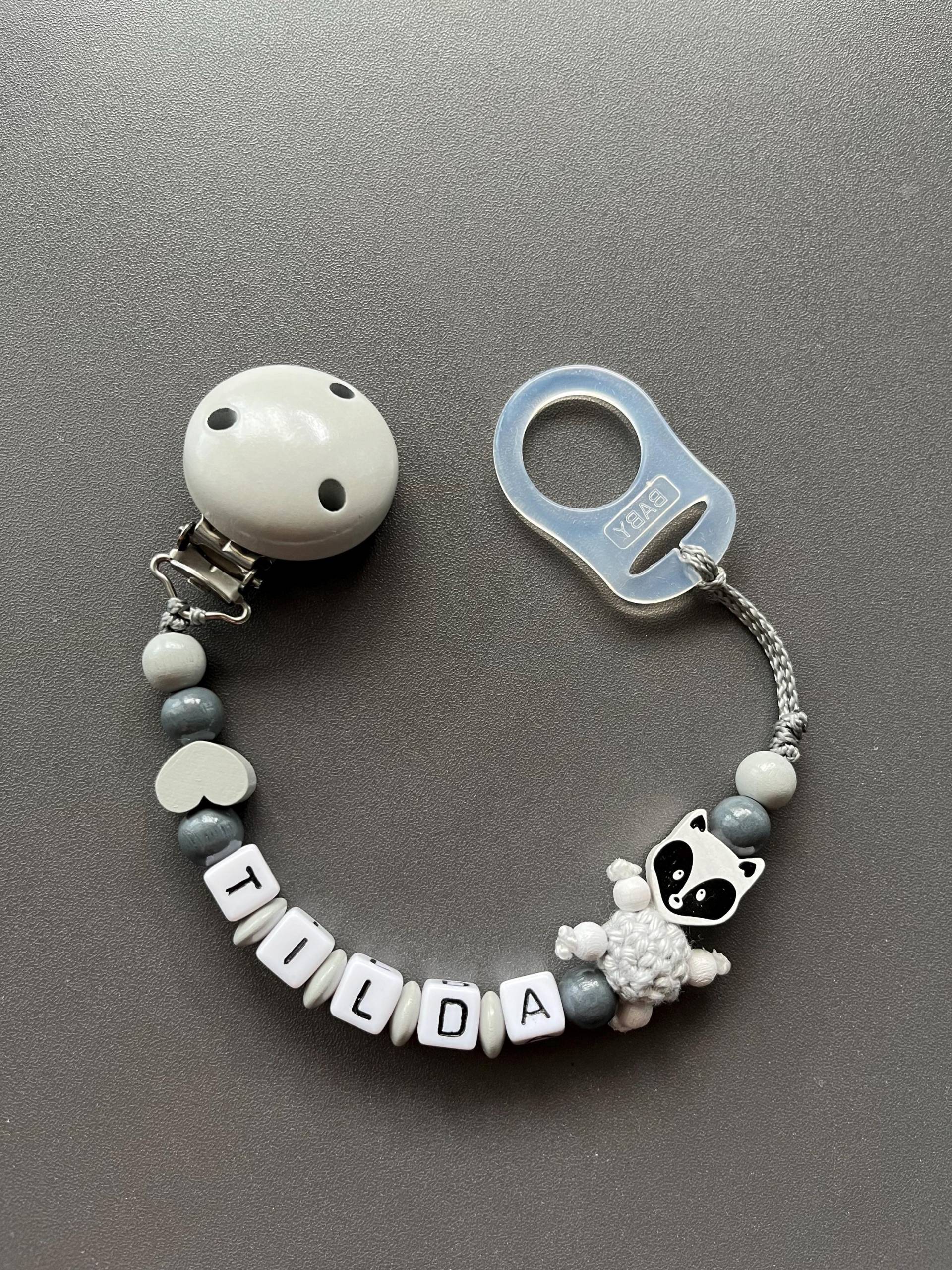 Schnullerkette, Schnullerkette Mit Namen, Personalisiert von Etsy - MellysBabykreationen