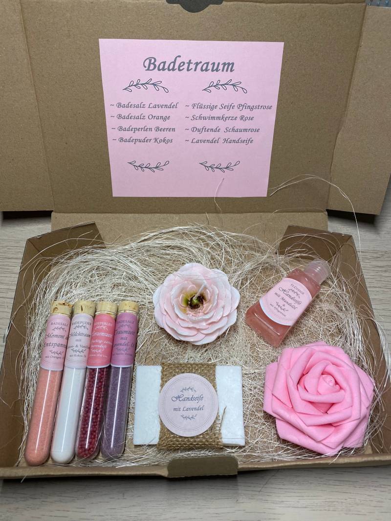 Wellness Set Geschenkset Badetraum Muttertag Freundin Geschenk Muttertagsgeschenk Erholset Bff Box Seife Valentinstag Badeset Wohlfühlset von Etsy - MeyrasCraft