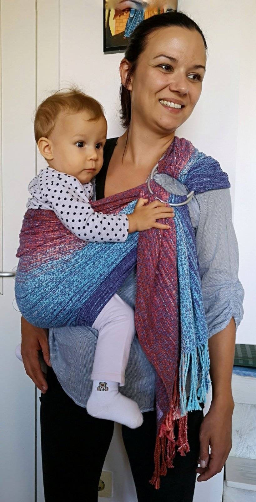 Baby Tragen Handgewebte Ring Sling Maßgeschneiderte Wrap Handgefärbte Baumwolle Handweben Babytrage Baby Tragen Handgewebte Ring Sling Maßgeschneiderte Wrap Handgefärbte Baumwolle Handweben Babytrage von Etsy - MimaHandwovens