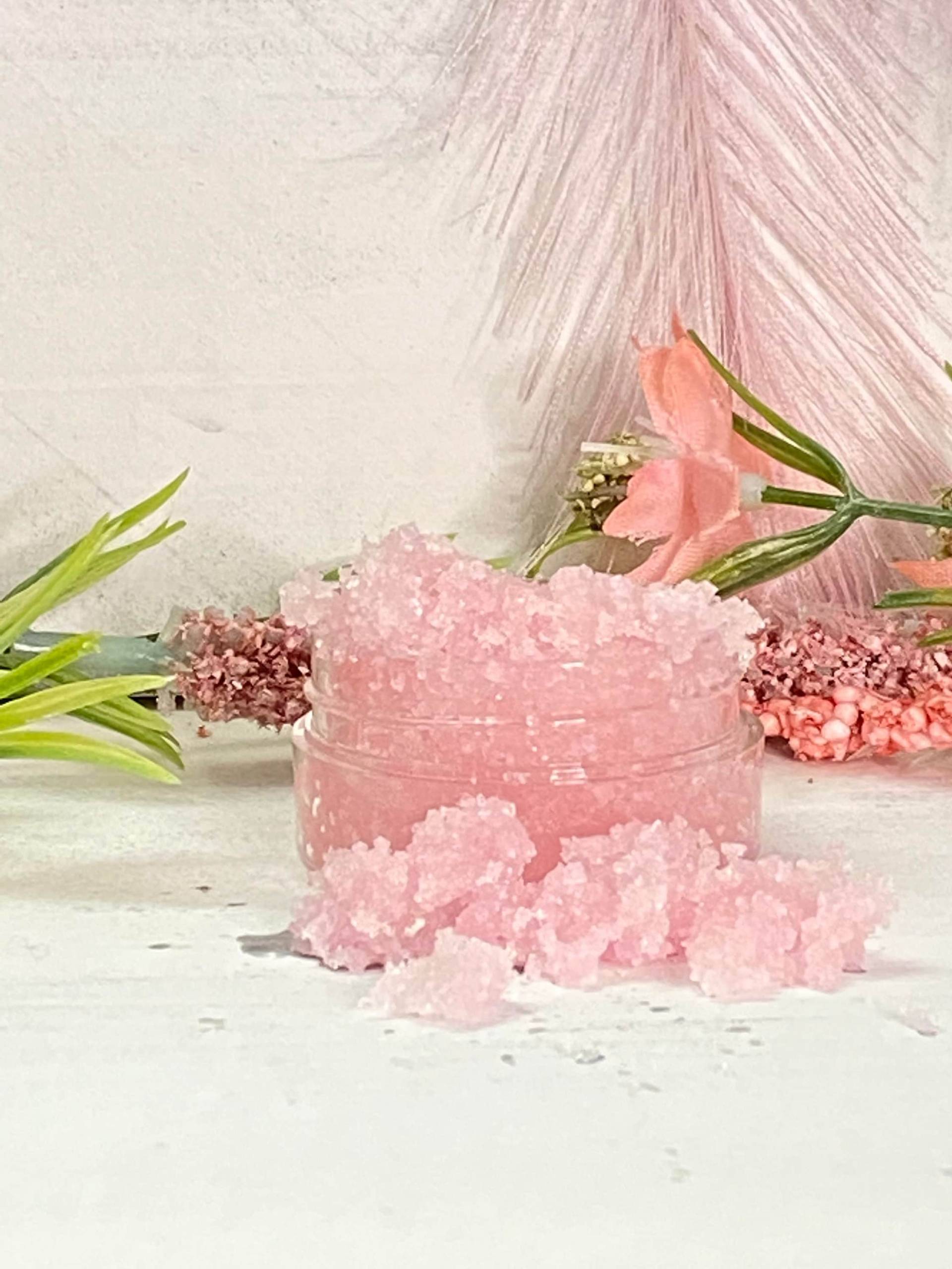 Pink Lemonade Lip Sugar Scrub | Feuchtigkeitsspendendes Lippenpeeling Sanftes Kit Vegan Stick Enthalten von Etsy - MissKaysBoutiqueCo