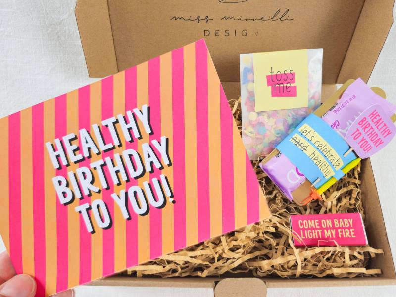 Healthy Birthday To You | Geburtstags-Box von Etsy - MissMinnelliDESIGN