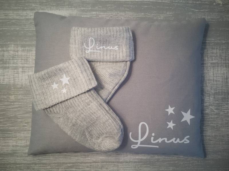 Set Körnerkissen Und Socken, Personalisiert Mit Name, Geschenk Für Frischgebackene Eltern, Zur Geburt, Werdende Mütter von Etsy - MoiraLouArt