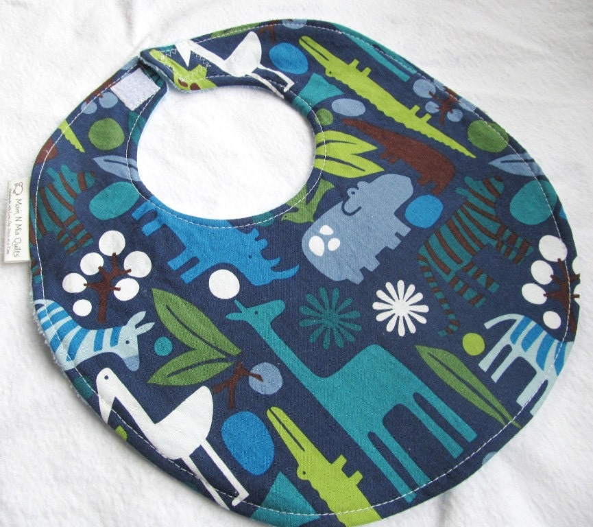 Baby Lätzchen Für Jungen Oder Kleinkind - 2D Zoo in Navy Boutique Mit Frottee Rückseite Baby Lätzchen Für Jungen Oder Kleinkind - 2D Zoo in Navy Boutique Mit Frottee Rückseite von Etsy - MomNMiaDesigns