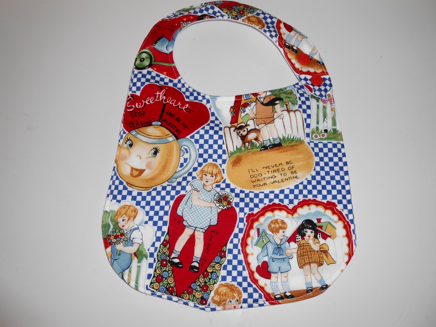 Vintage Valentine Bib von Etsy - MommySoup