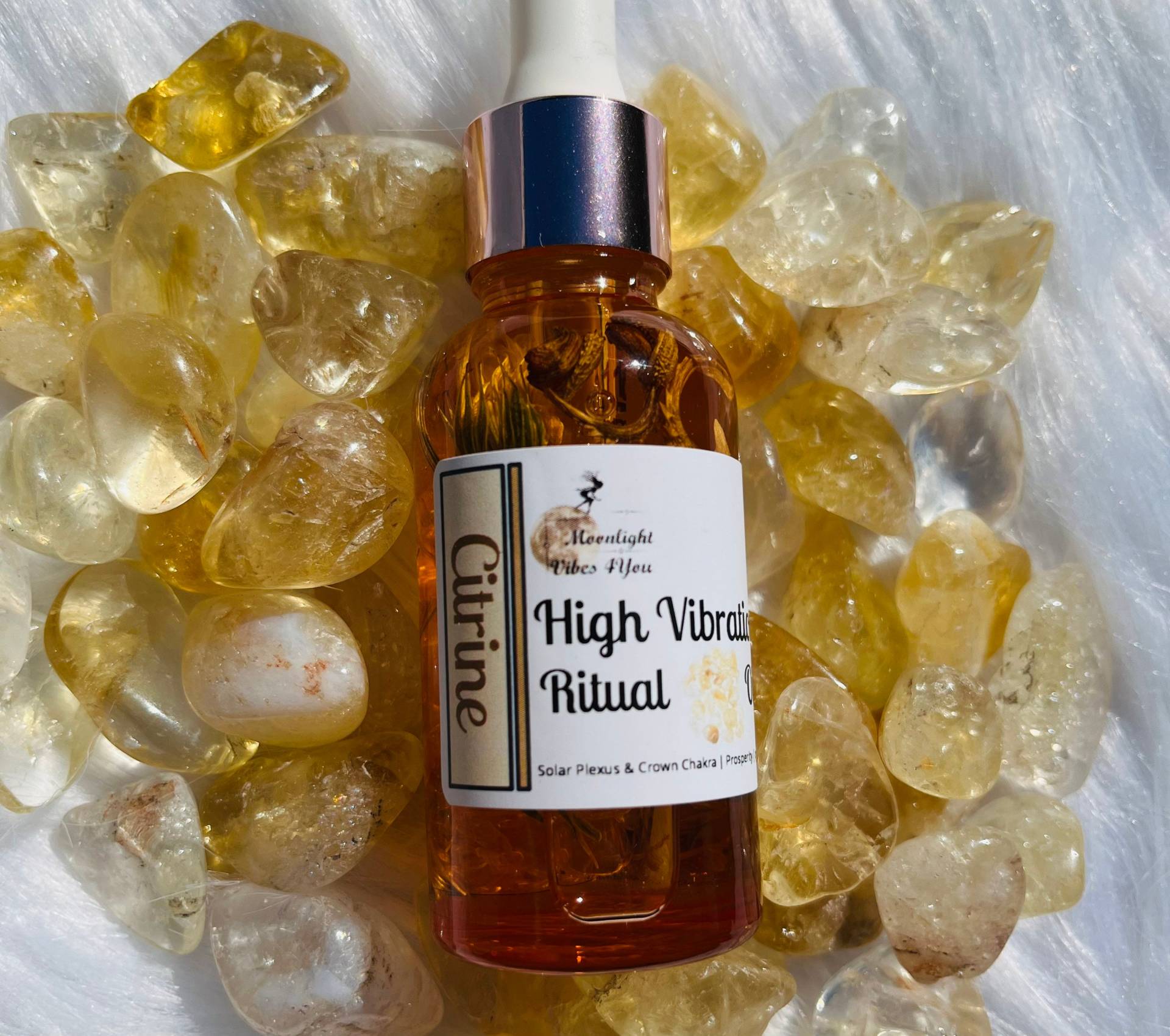 High Vibration „Citrin" Ritualöl | Solar Plexus Chakra Öl Geld & Freude von Etsy - MoonlightVibes4YouTM