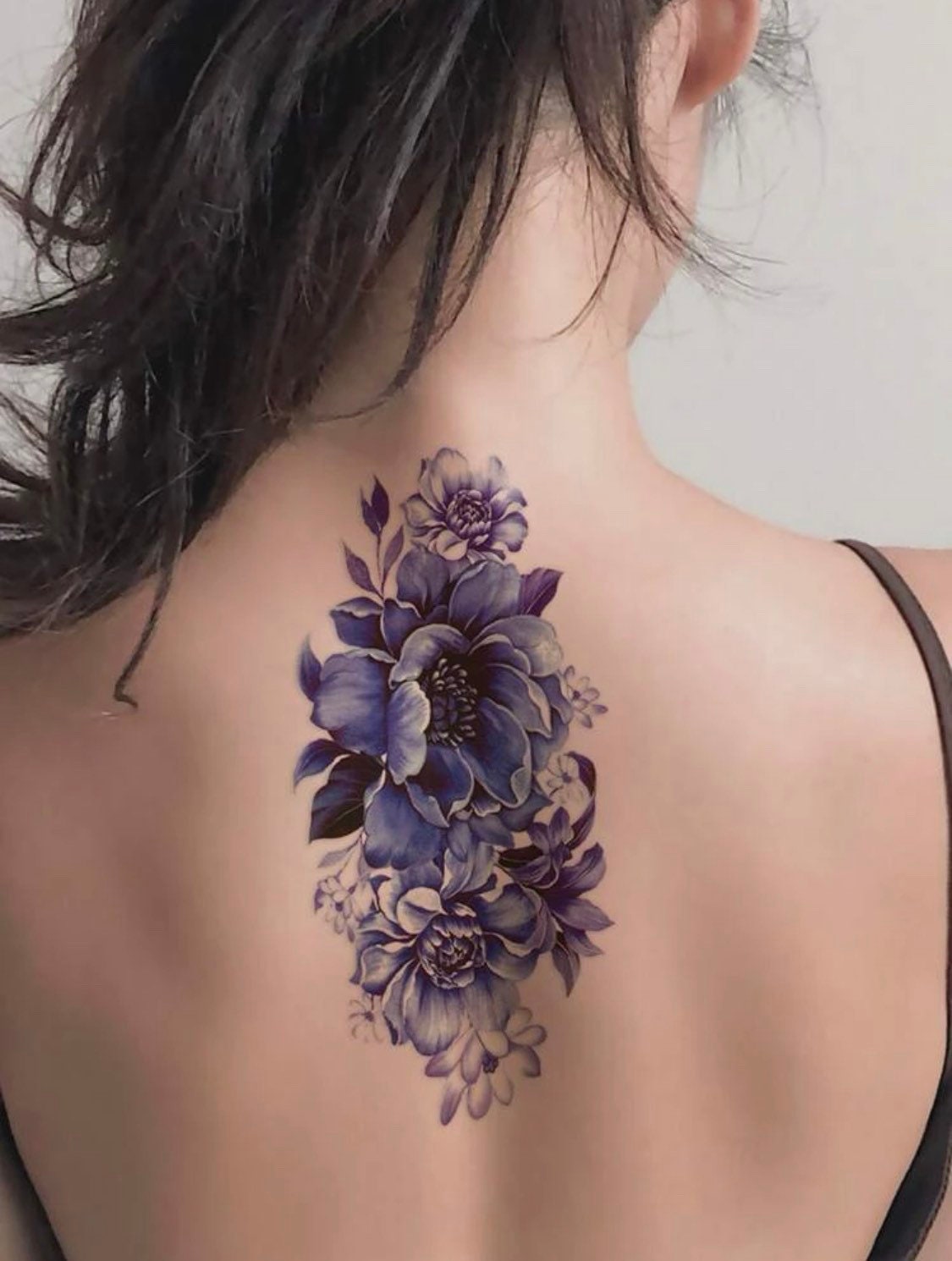 Blumen Tattoo Violett - Florales Festival Trendy Boho Vintage Tattoos Für Frauen Und Männer von Etsy - MorningStarSupplyCo