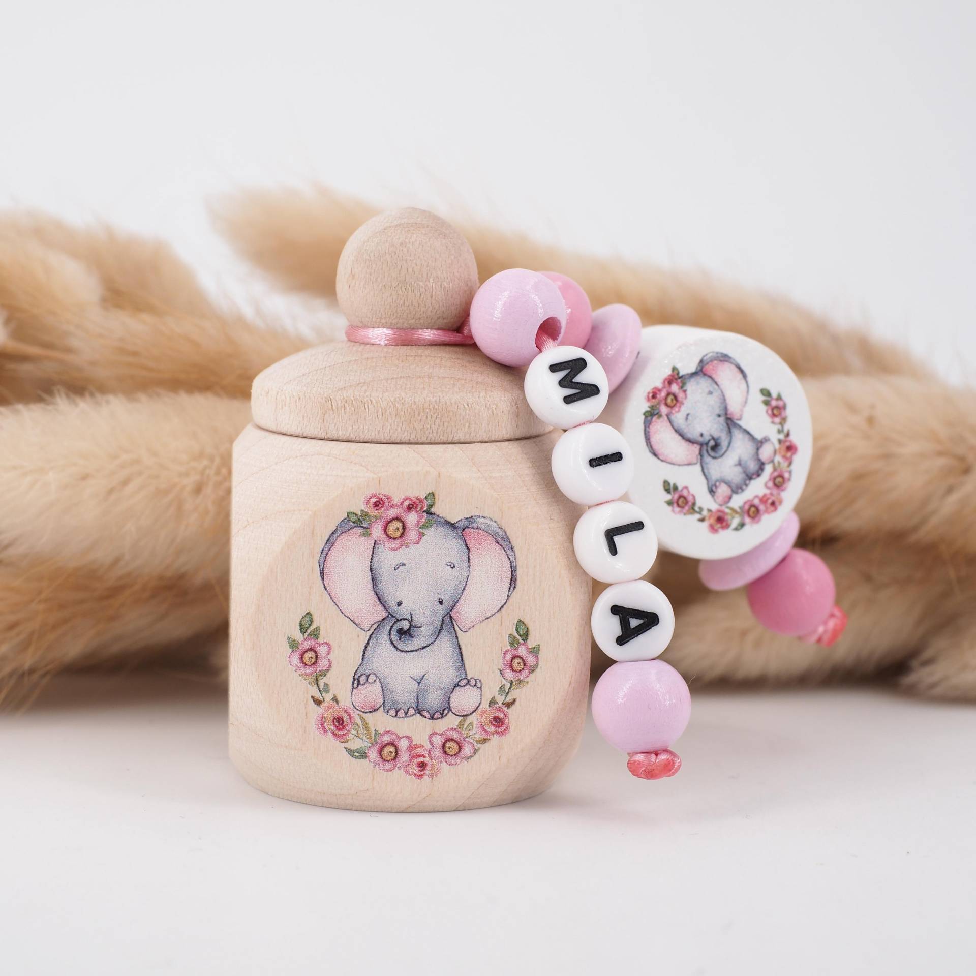 Milchzahndose Mit Namen Elefant Milchzahndose Mit Namen Elefant von Etsy - MotzisBunteWelt2014