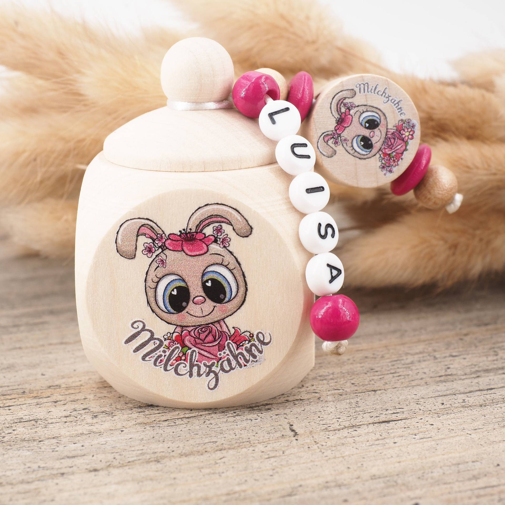 Milchzahndose Mit Namen Hase Milchzahndose Mit Namen Hase von Etsy - MotzisBunteWelt2014