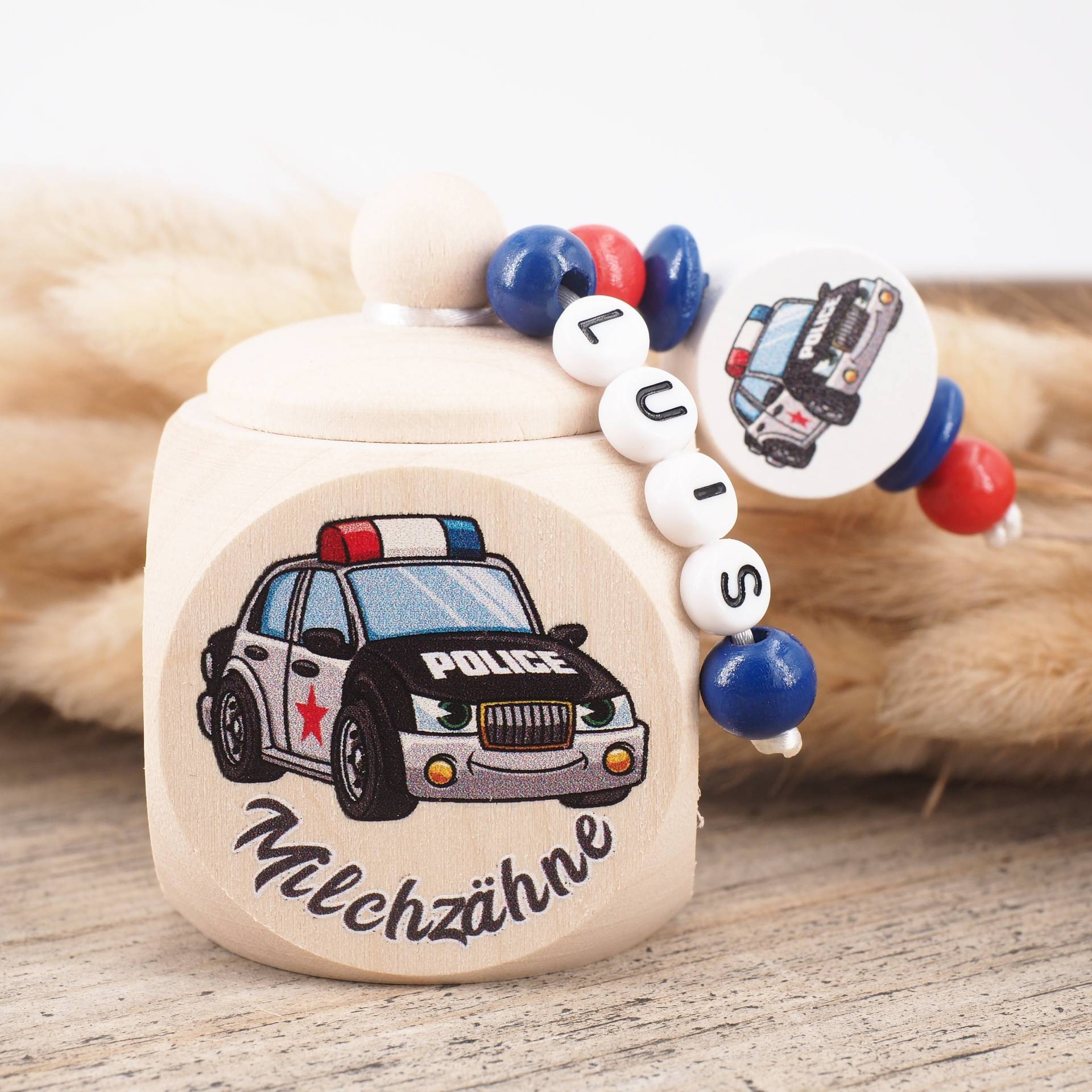 Milchzahndose Mit Namen Polizei von Etsy - MotzisBunteWelt2014