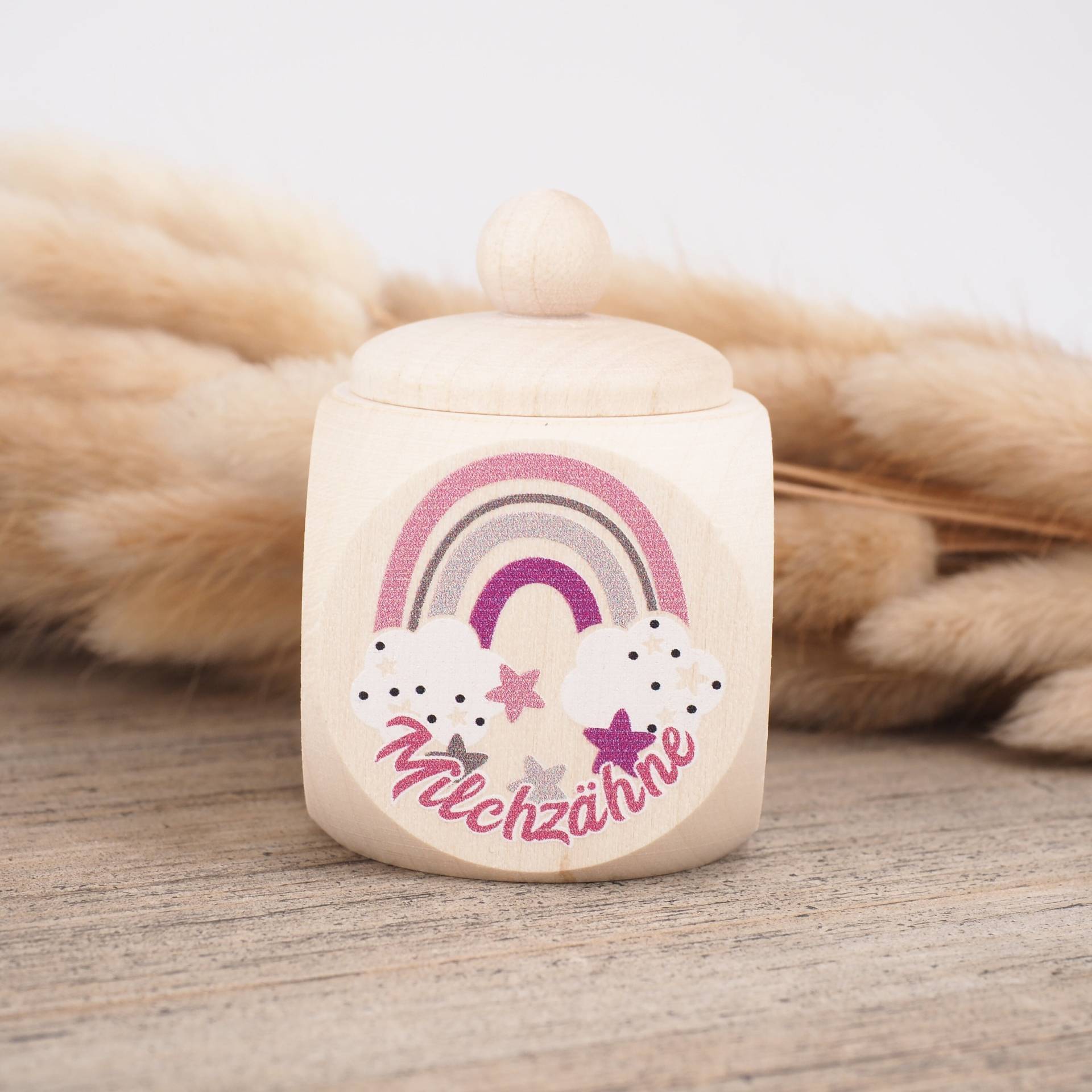 Milchzahndose Regenbogen Milchzahndose Regenbogen von Etsy - MotzisBunteWelt2014