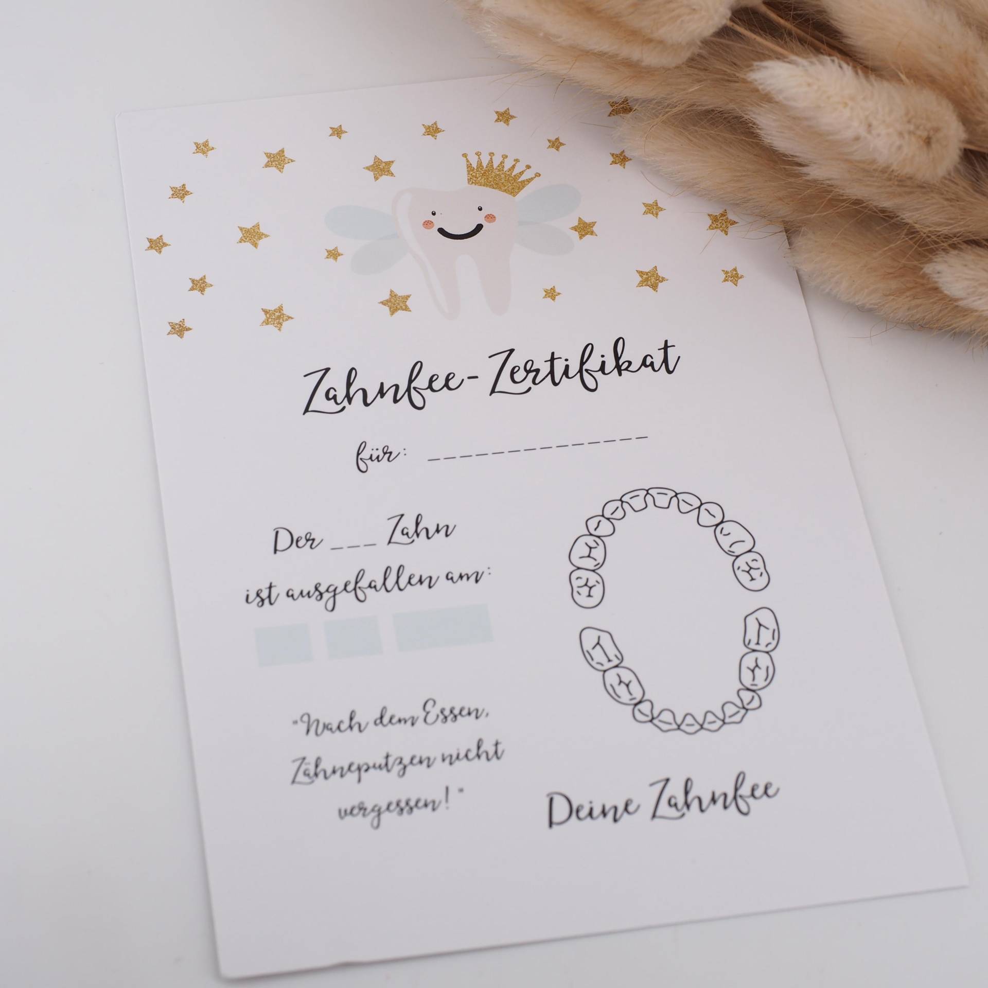 Zahnfee Brief Karte Zertifikat Zahnfee Brief Karte Zertifikat von Etsy - MotzisBunteWelt2014