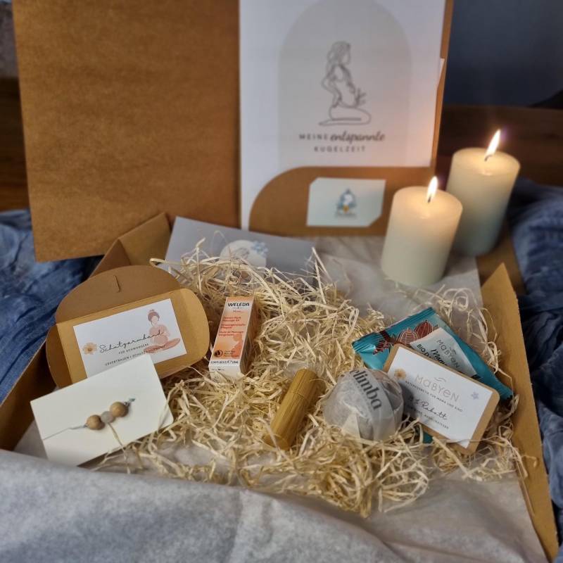 Geschenkbox - Die Doulabox "Meine Entspannte Kugelzeit" Geschenke & Rituale Für Schwangere von Etsy - Muttertraenen