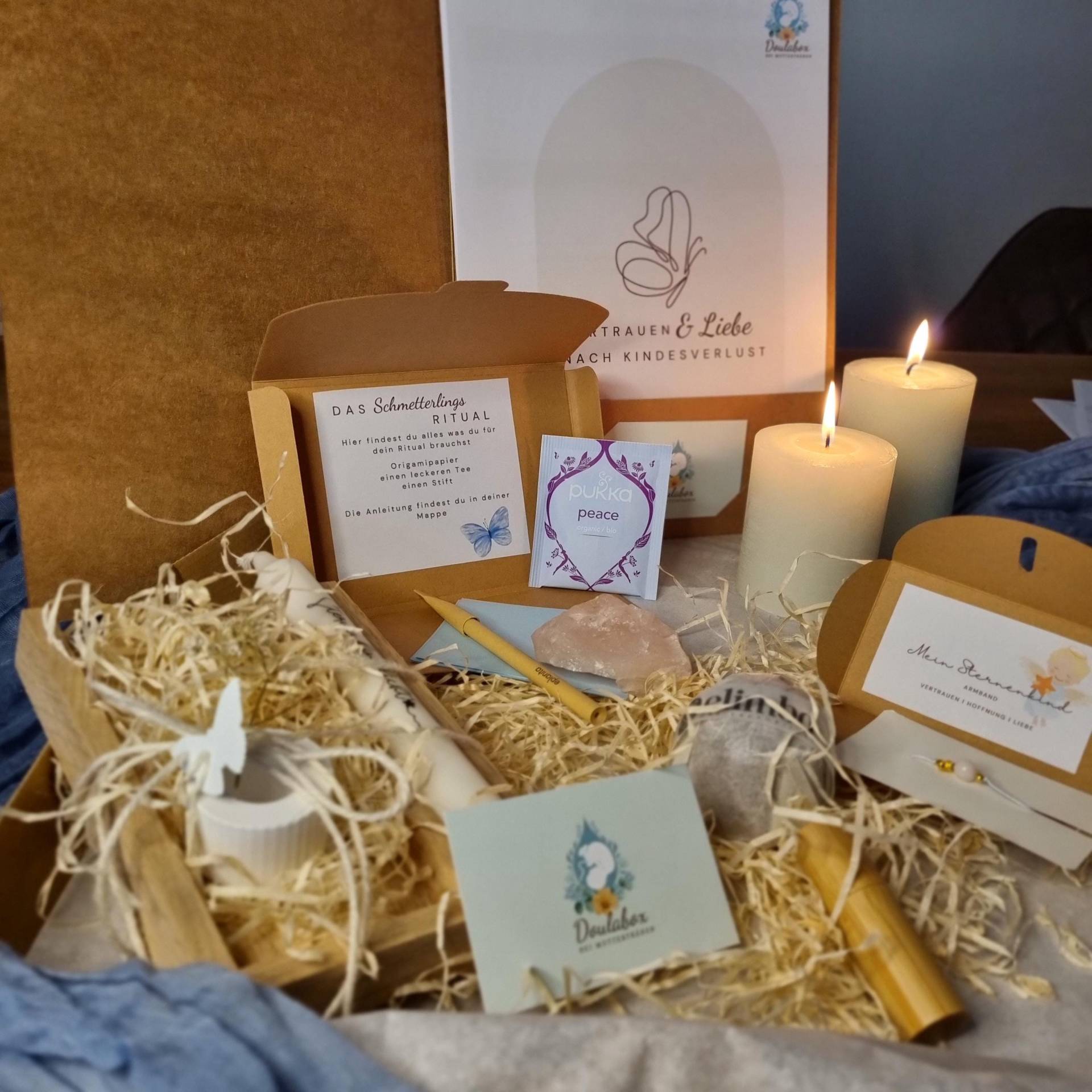 Geschenkbox " Die Doulabox - Vertrauen Und Liebe Nach Fehlgeburt/Kindesverlust" Geschenke & Rituale Für Sternenkindeltern I Fehlgeburt von Etsy - Muttertraenen