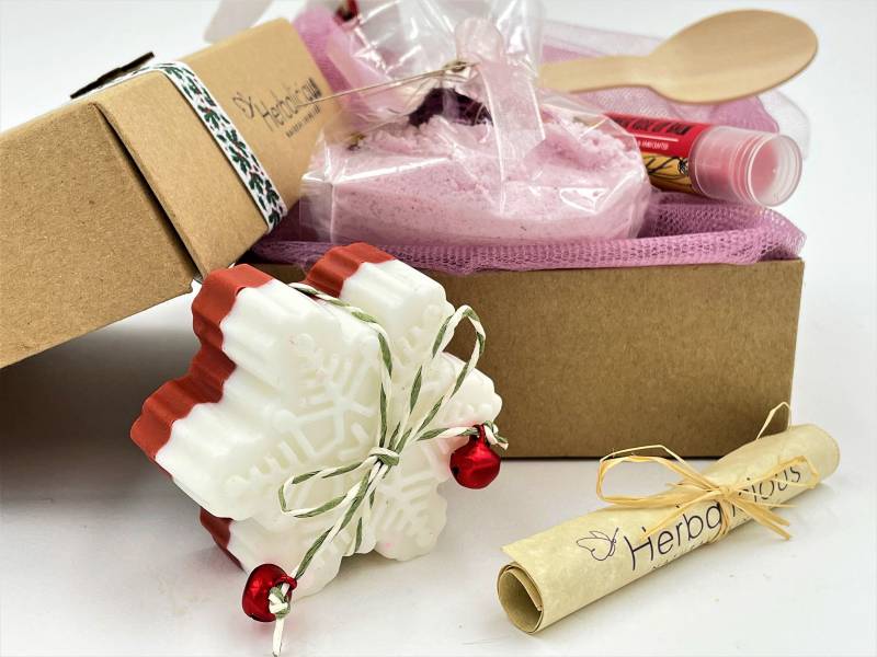 Weihnachts Geschenk Box Für Frauen, Bio Badeschaum, Lippenbalsam, Naturseife, Weihnachtsgeschenk Sie, Freundin von Etsy - MyHerbalicious