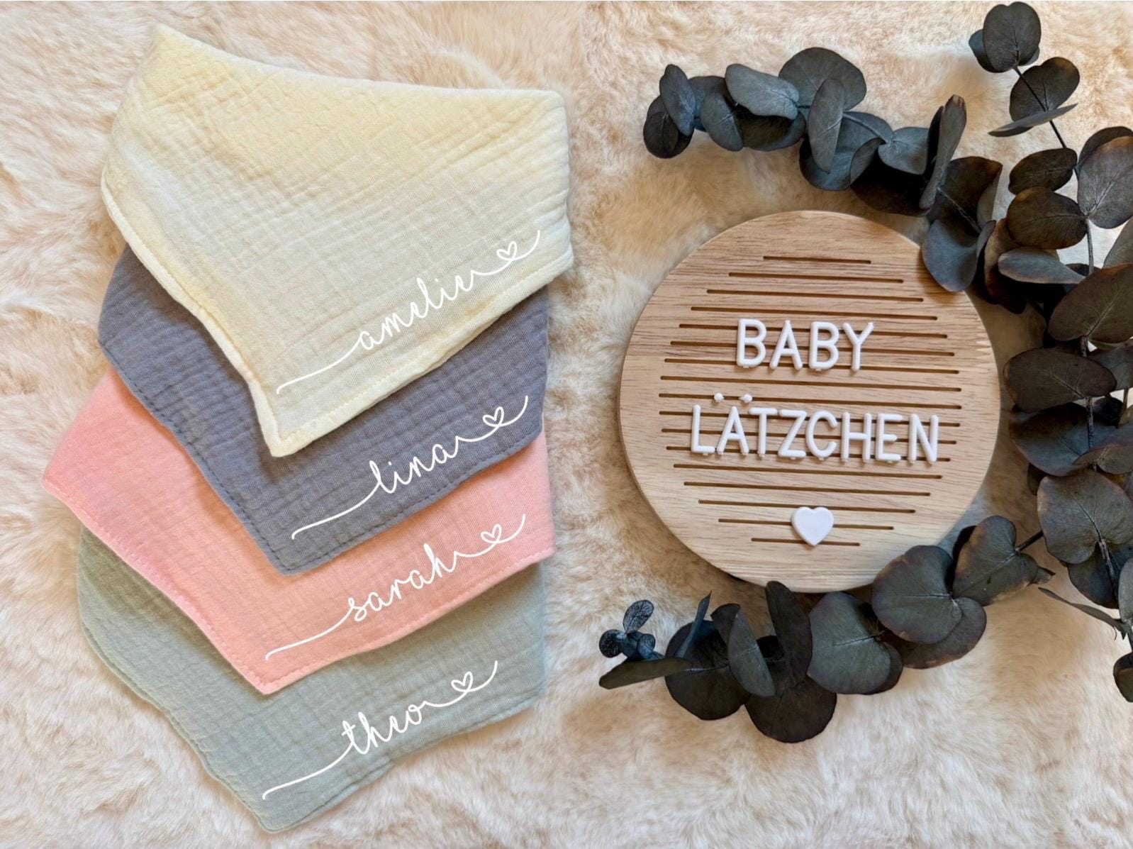 Halstuch/Lätzchen Baby Personalisiertes Halstuch/ Personalisierte Geschenke Schwangerschaft Geburt Individuell Name von Etsy - MyLittleBodies