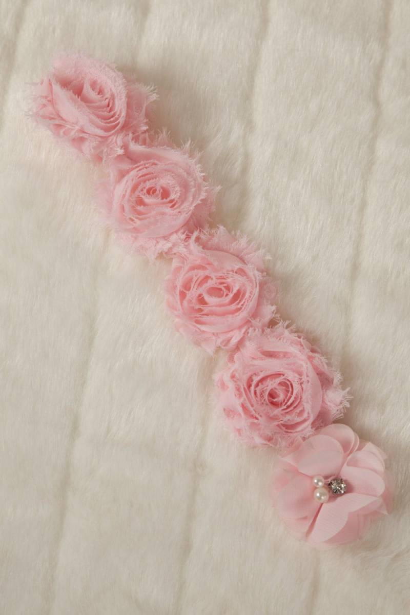 Rosa Schnullerkette Schnullerhalter Mit Shabby Chiffon Blumen von Etsy - MyLolliflopsLLC