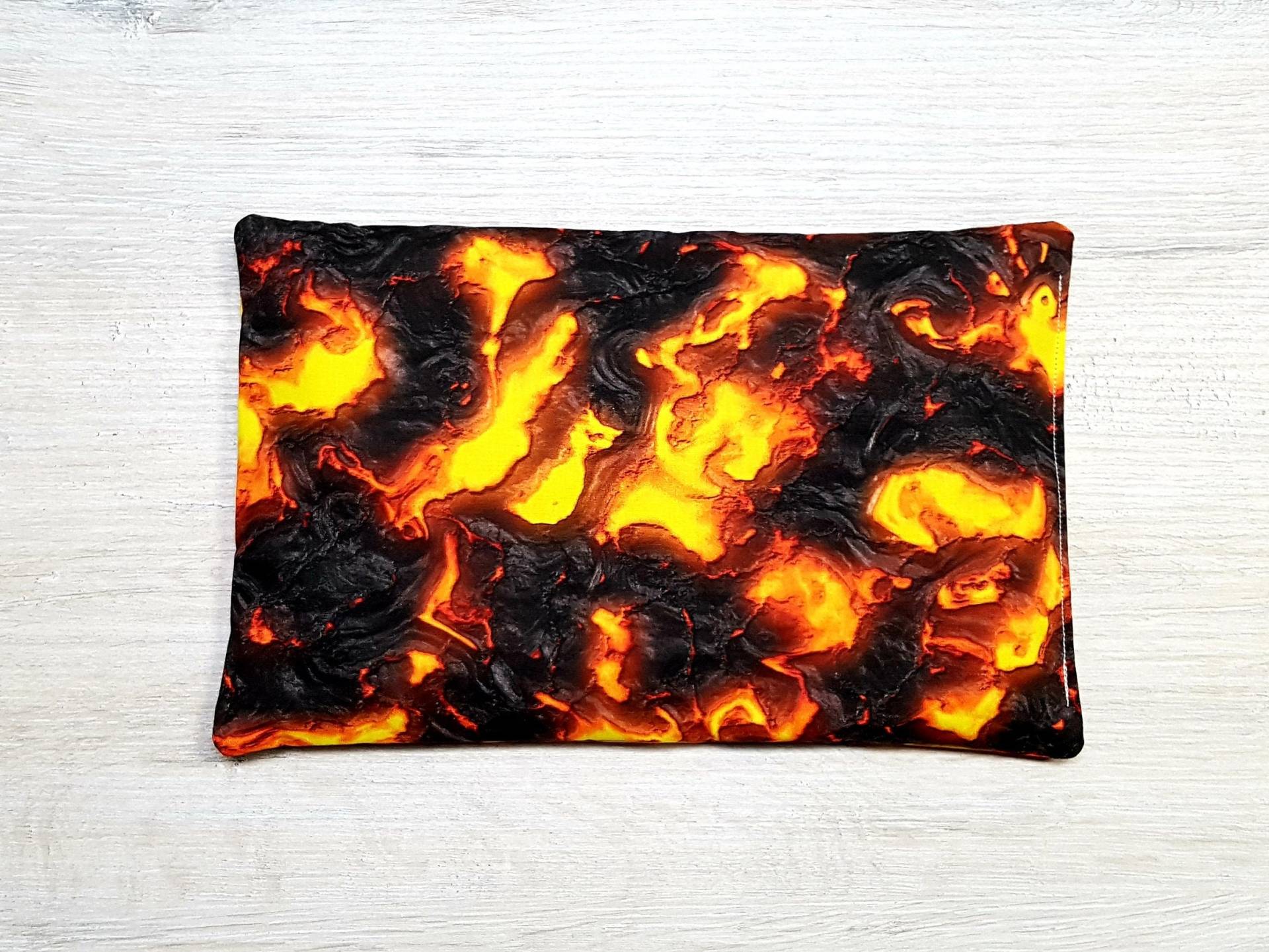 Kirschkernkissen Personalisiert/Rapssamenkissen Wärmekissen Waschbar Kühlkissen Körnerkissen Feuer Glut Lava von Etsy - MyMarelle