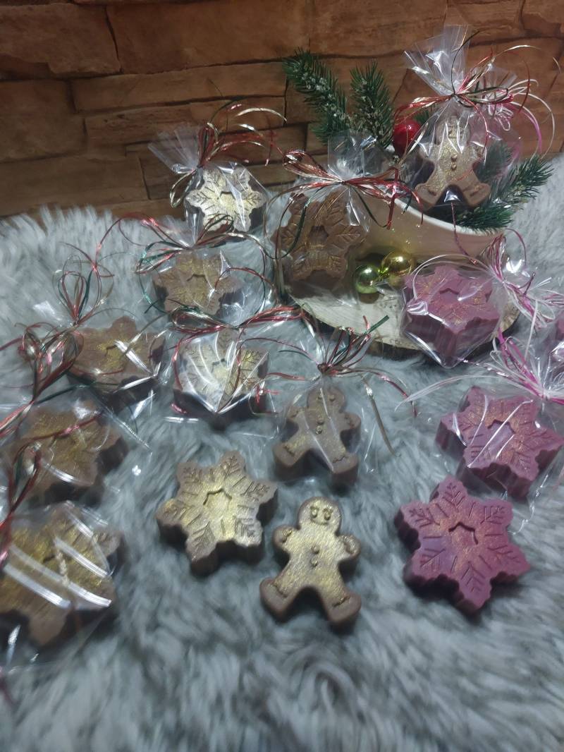 Handgemachte Weihnachtsseife Snowflake Und Gingerbread von Etsy - NHCANDLES