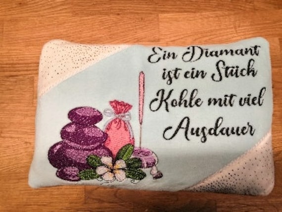 N-Kh0005 Kissenbezug Für Zb. Kirschkernkissen 28x18cm - Handmade, Bestickt von Etsy - NadelzauberbyGK