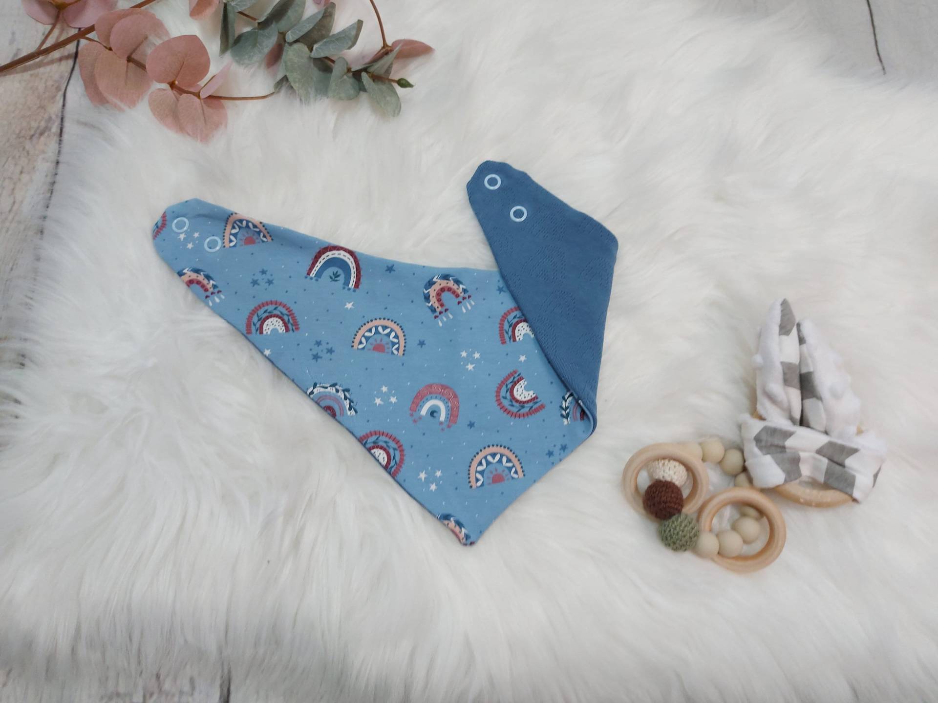 Halstuch, Regenbogen Hellblau, Bis 2 Jahre Halstuch, Regenbogen Hellblau, Bis 2 Jahre von Etsy - NaehtanteChristina