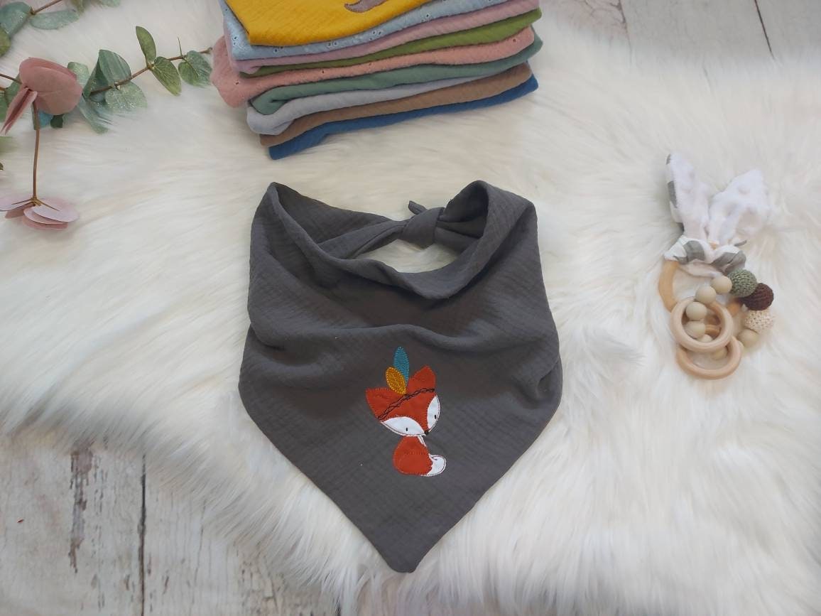 Halstuch Musselin, Fuchs Boho, Khaki Halstuch Musselin, Fuchs Boho, Khaki von Etsy - NaehtanteChristina