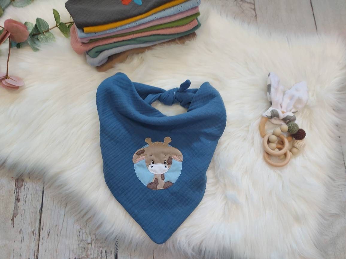 Halstuch Musselin, Giraffe, Blau Halstuch Musselin, Giraffe, Blau von Etsy - NaehtanteChristina