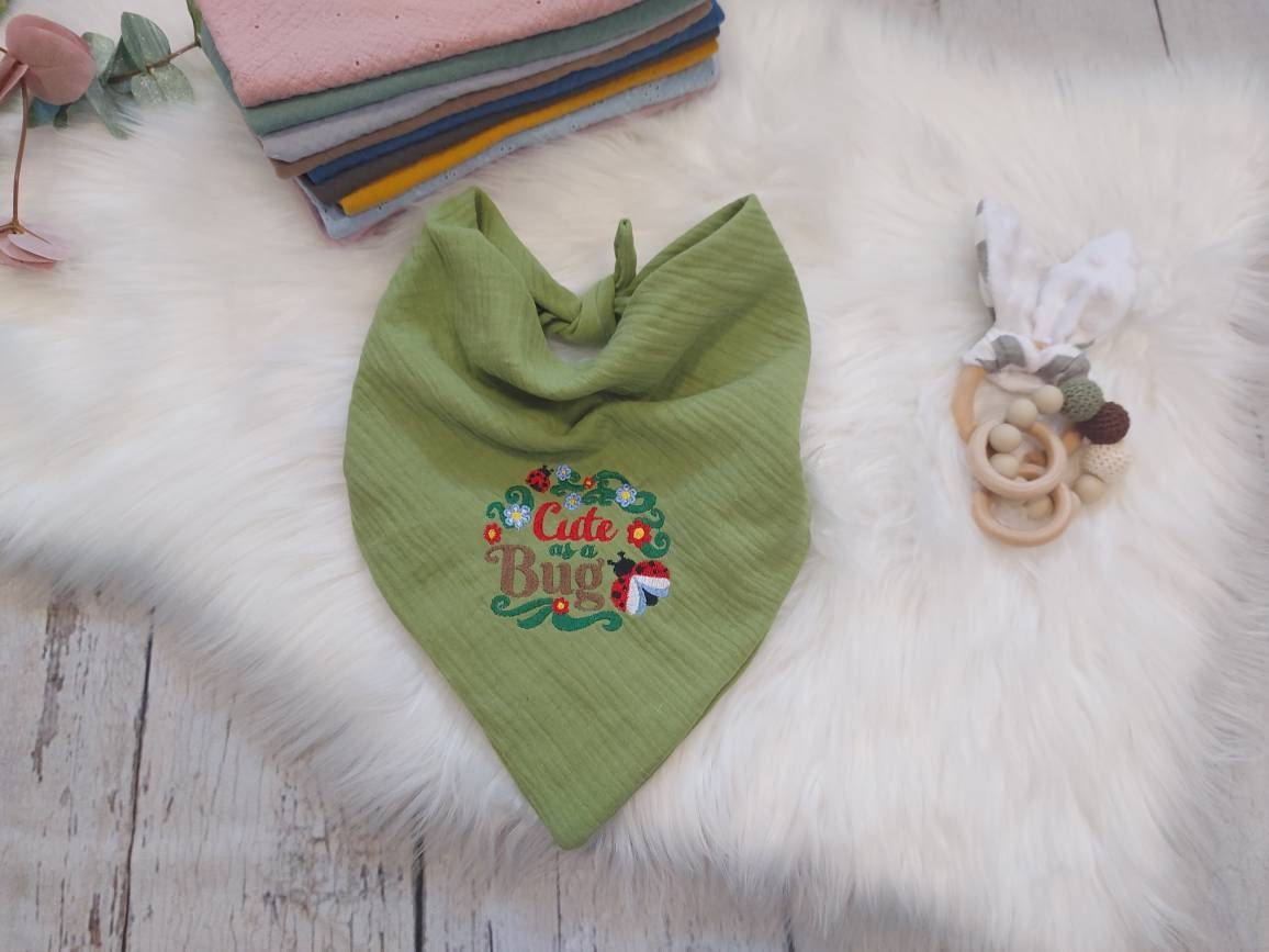 Halstuch Musselin, Maikäfer, Grün Halstuch Musselin, Maikäfer, Grün von Etsy - NaehtanteChristina