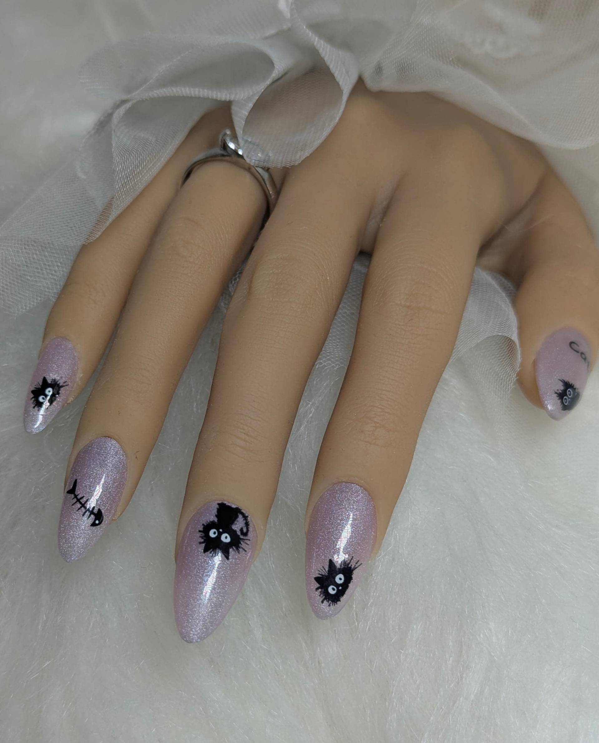 Press On Nails Set/Nägel Gelnägel /Kunstnägel Rosa Katze Press On Nails Set/Nägel Gelnägel /Kunstnägel Rosa Katze von Etsy - NagelUniversum