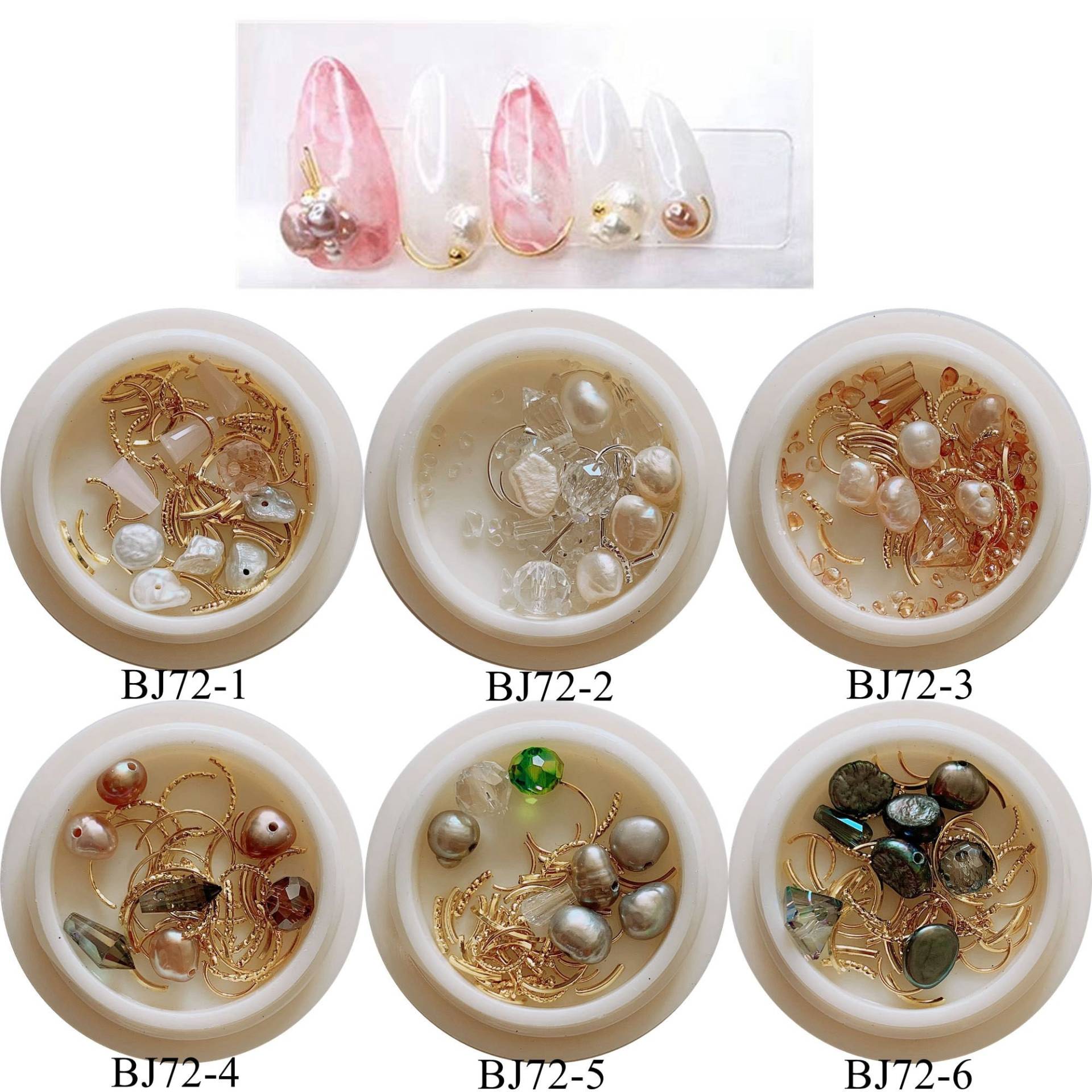 1Jar Nail Art Mix Dekorationen Perle Mit Metall Stud Und Perlen Gemischt in Jar Bj72 1Jar Nail Art Mix Dekorationen Perle Mit Metall Stud Und Perlen Gemischt in Jar Bj72 von Etsy - NailAngel2019