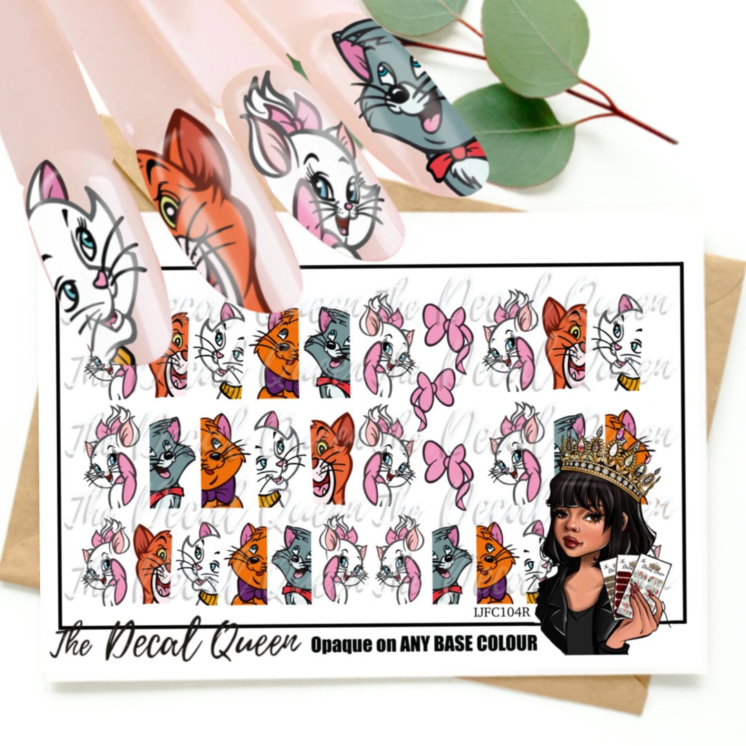 Aristocats Nageldesign/- W15Ney Mariennägel von Etsy - NailDecalStore