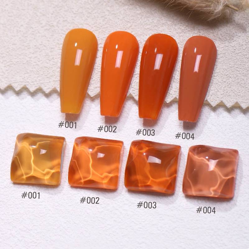 Autumn Leaf Orange Set Gel Nagellack 8Ml 4 Farben | Soak-Off-Uv/Led-Gel-Nagellack von Etsy - NailQueenNYC