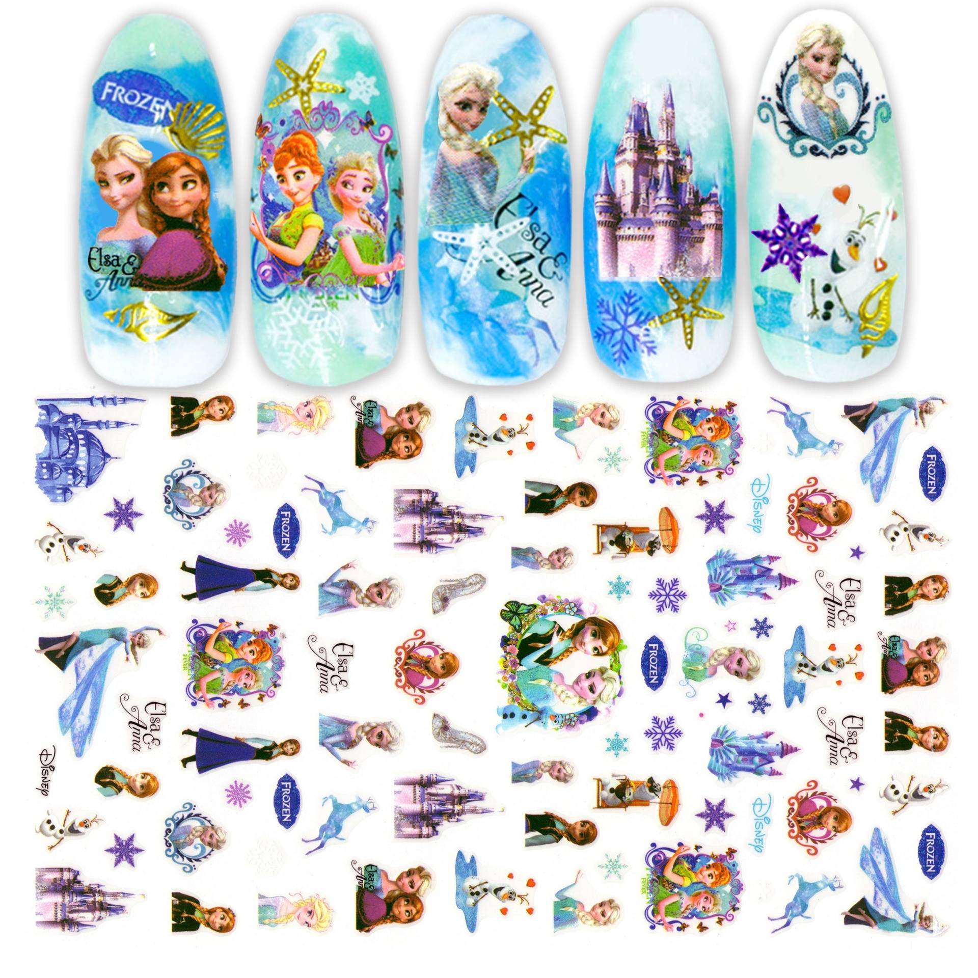 Frozen Nail Art Sticker von Etsy - NailQueenNYC