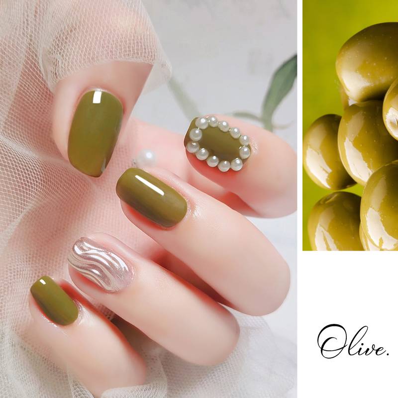 Olive Grün Gel Nagellack 8Ml | Soak-Off-Uv/Led-Gel-Nagellack von Etsy - NailQueenNYC