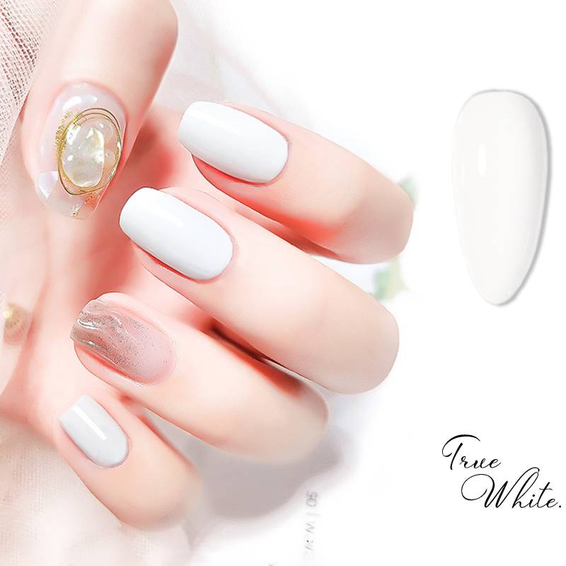 True White Gel Nagellack 8Ml | Soak Off Uv/Led Gel-Nagellack Mattweiße, Glänzende Weiße, Reinweiße Nägel von Etsy - NailQueenNYC