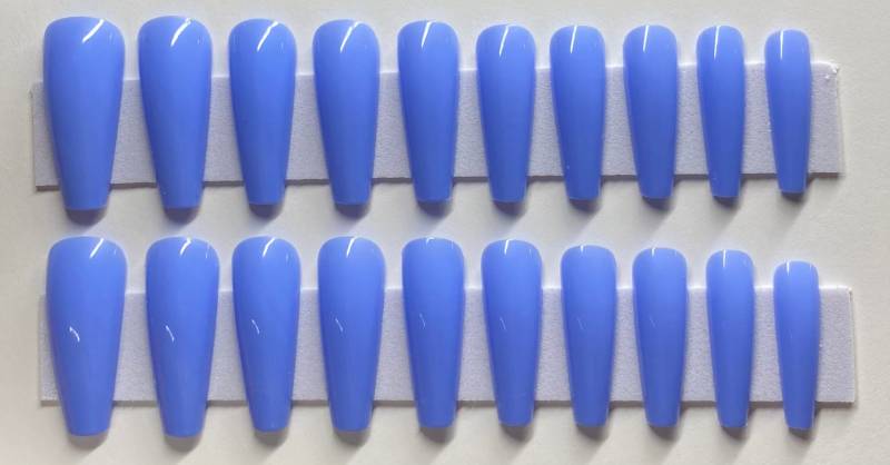 Periwinkle Blau Lila Xl Sarg Press On Nagel Kit von Etsy - NailditbyTara