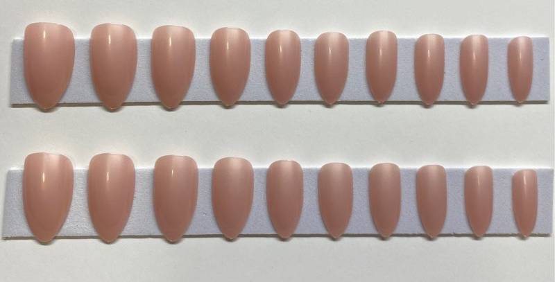 Perlmutt Hellrosa Stiletto Drücken Sie Auf Den Nagel Kit von Etsy - NailditbyTara