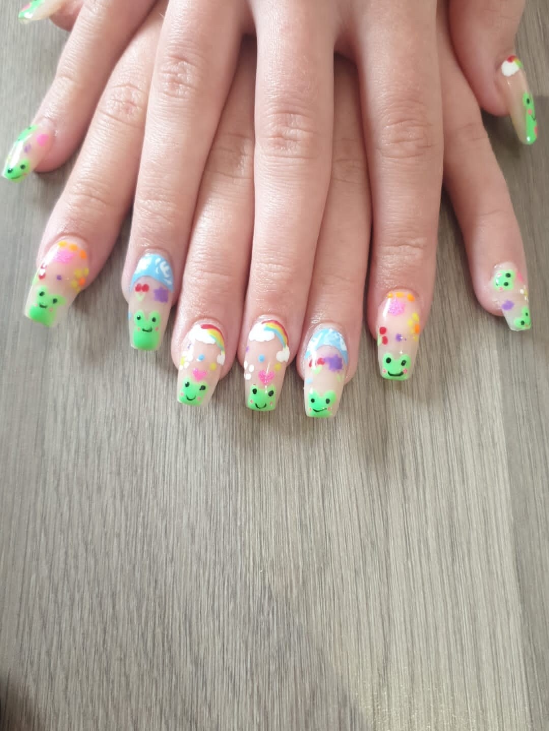 Kinder Frosch Mittlerer Sarg Drücken Auf Nägel von Etsy - Nailpurrrfect