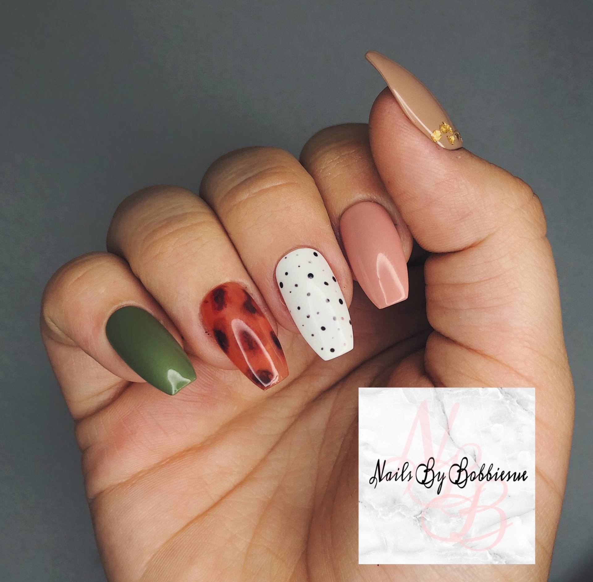 Tortoise Shell Fall Drücken Sie Auf Die Nägel/Künstliche Selbstgemachte Wiederverwendbare von Etsy - NailsByBobbiesue